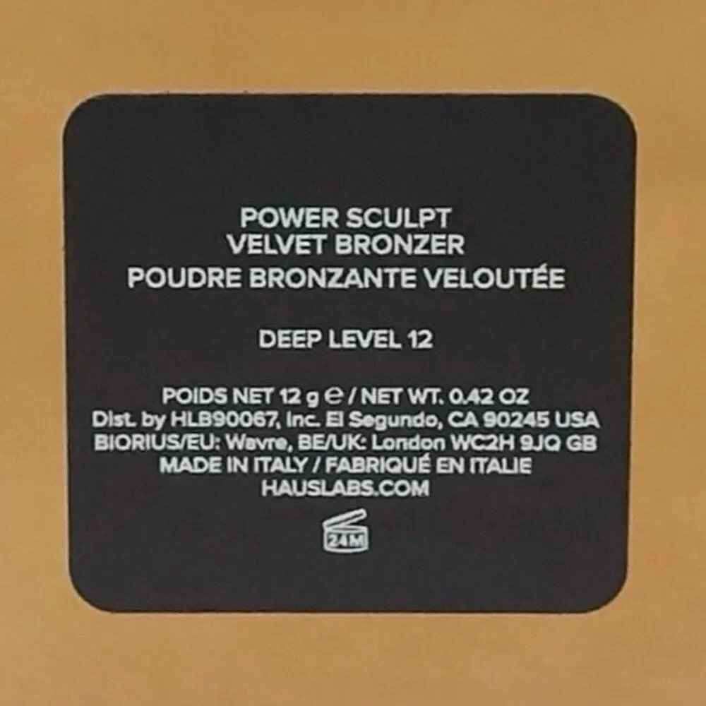 HAUS LABS by Lady Gaga Power Sculpt Velvet Bronzer - Deep Level 12 - 0.42 oz
